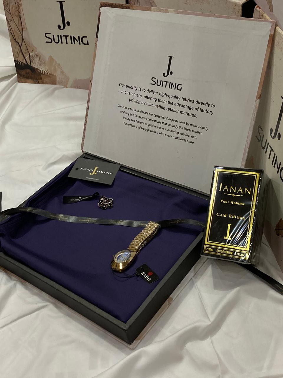 DEAL J.PERFUME+J.SUIT+RADO WATCH (DEEP PURPLE)