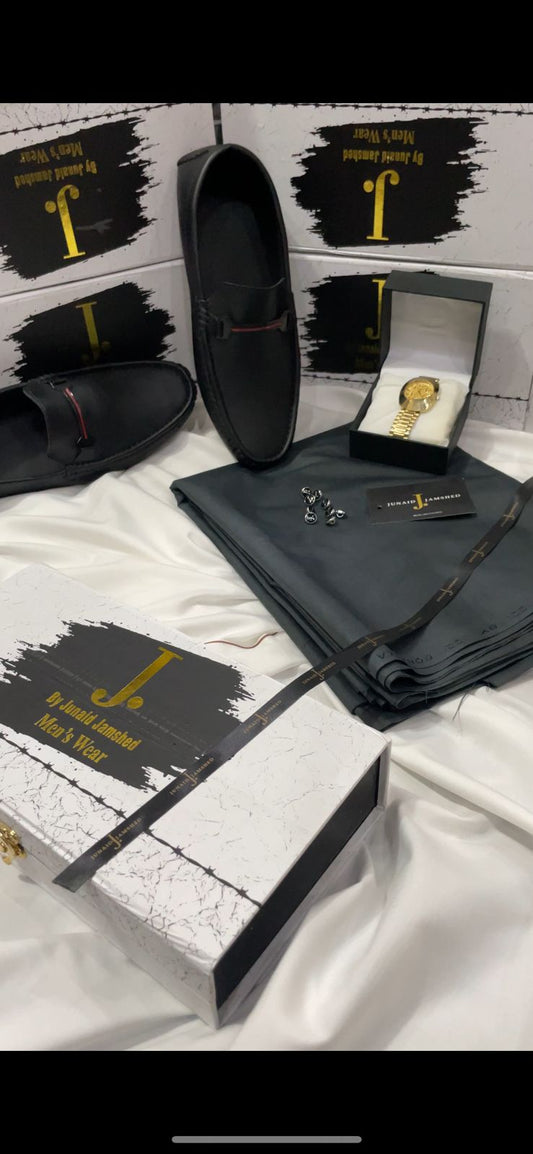 RAMZAN DEAL BOX LEATHER SHOES+J. SUIT+RADO WATCH