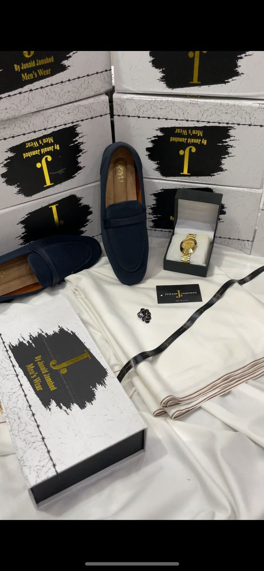 RAMZAN DEAL BOX LEATHER SHOES+J. SUIT+RADO WATCH