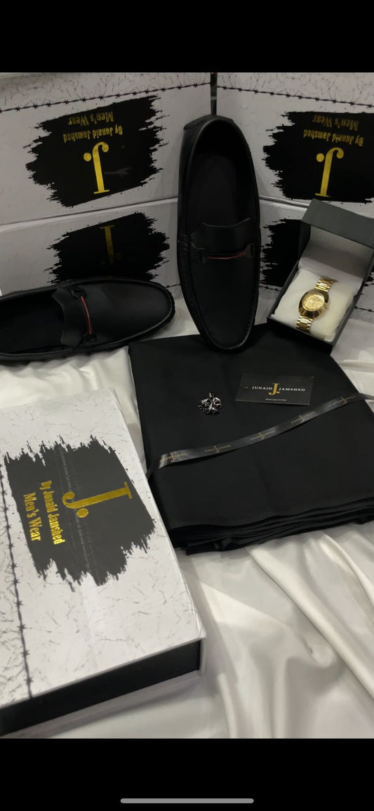 RAMZAN DEAL BOX LEATHER SHOES+J. SUIT+RADO WATCH