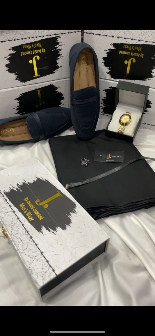 RAMZAN DEAL BOX VELVET SHOES+J. SUIT+RADO WATCH