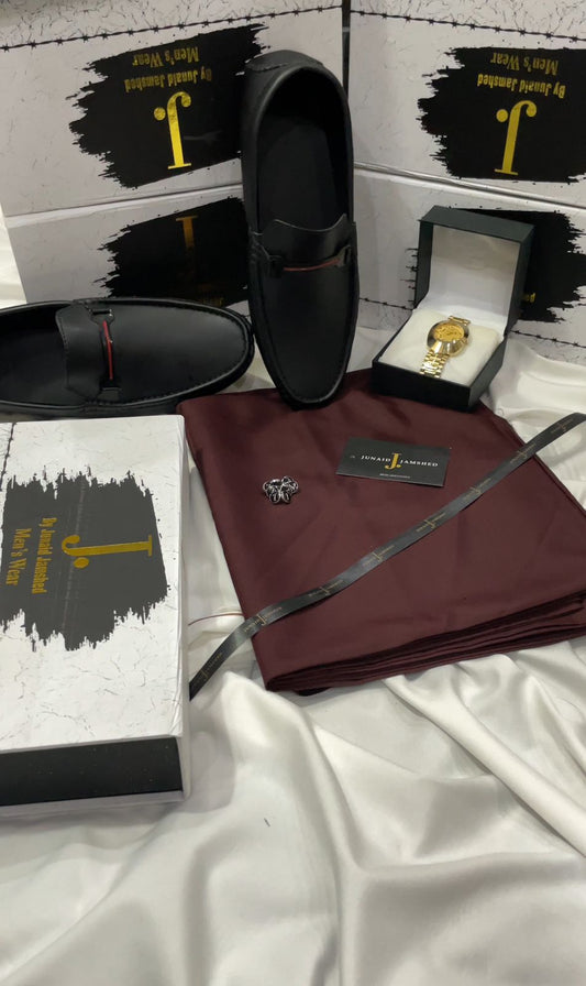 RAMZAN DEAL BOX LEATHER SHOES+J. SUIT+RADO WATCH