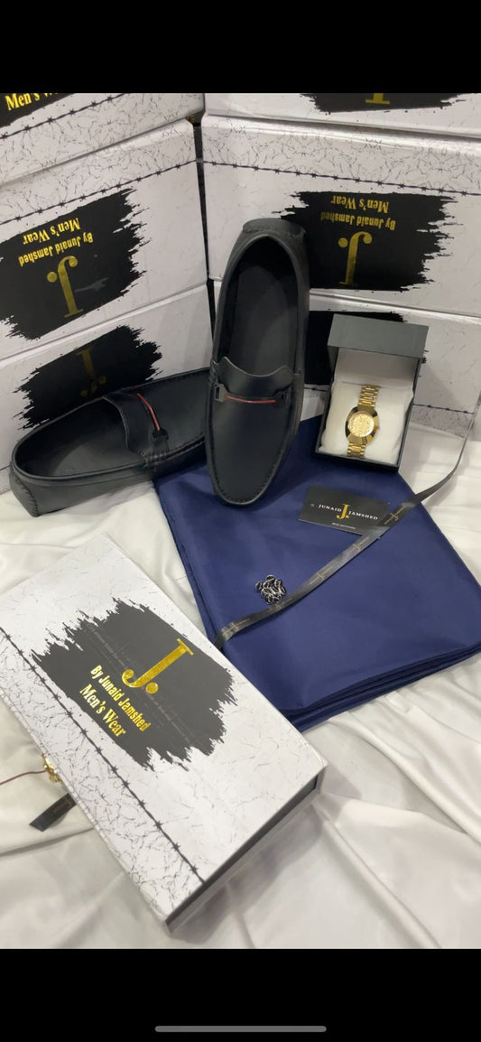 RAMZAN DEAL BOX LEATHER SHOES+J. SUIT+RADO WATCH