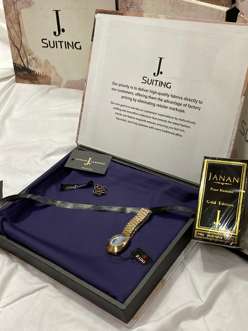 DEAL J.PERFUME+J.SUIT+RADO WATCH (DEEP PURPLE)