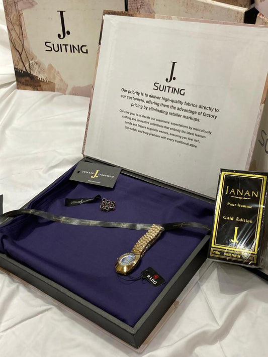 BUSSINESS CLASS DEAL J.PERFUME+J.SUIT+RADO WATCH (DEEP PURPLE)