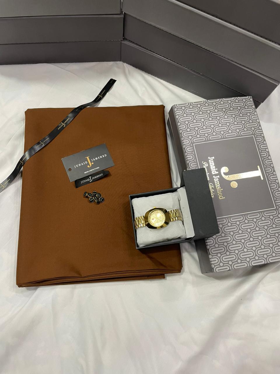 DEAL BOX  SALE J. WASH N WEAR +PREMIUM WATCH  (CAMEL