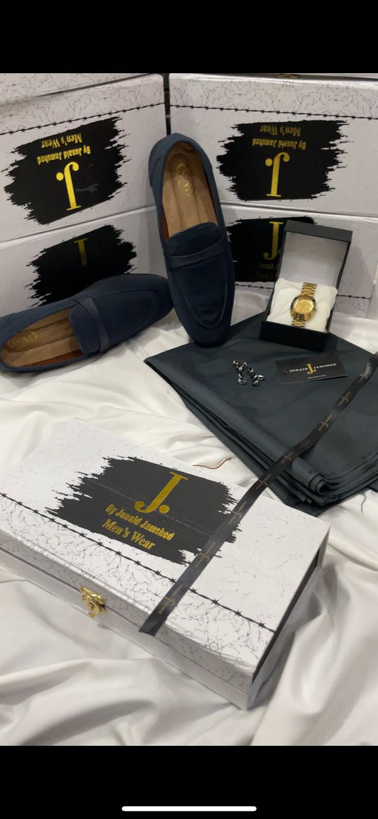 RAMZAN DEAL BOX LEATHER SHOES+J. SUIT+RADO WATCH
