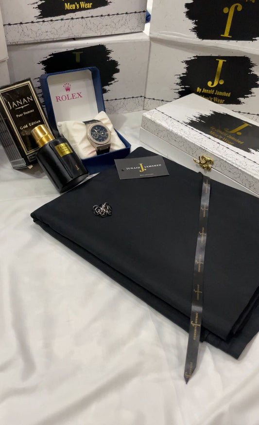 DEAL BOX  J.suit+Rolex Watch+J. PERFUME (BLACK COLOR)