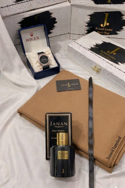 DEAL BOX  J.suit+Rolex Watch +J. PERFUME (LIGHT BROWN)