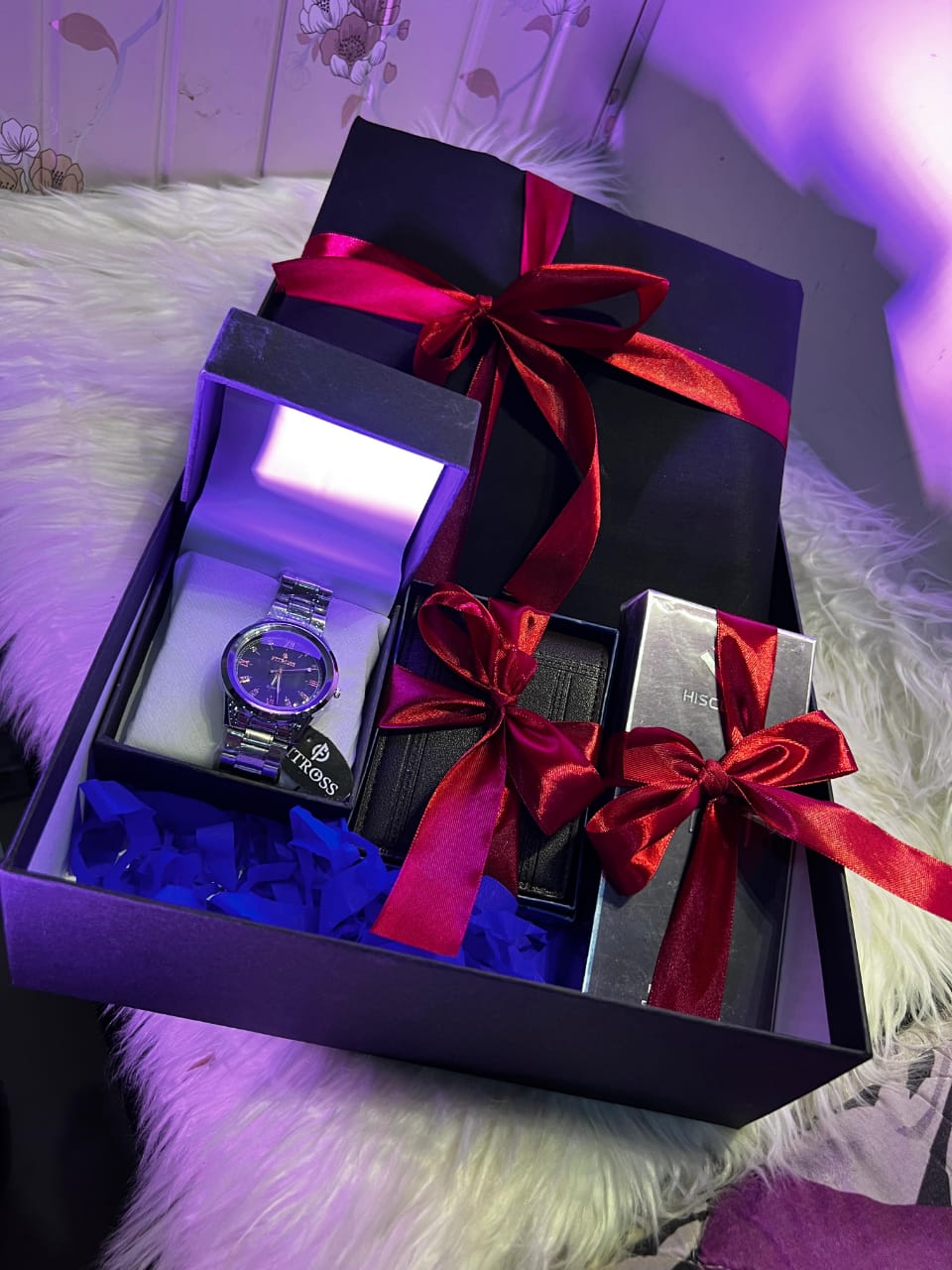 DEAL BOX  J.suit+Rolex Watch +J. PERFUME +Leather wallet+sunglasses